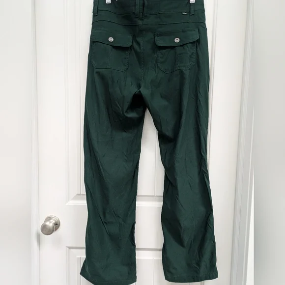 Prana Women's Stretch Zion Mid-Rise Forest Green Pant - Picture 11 of 11